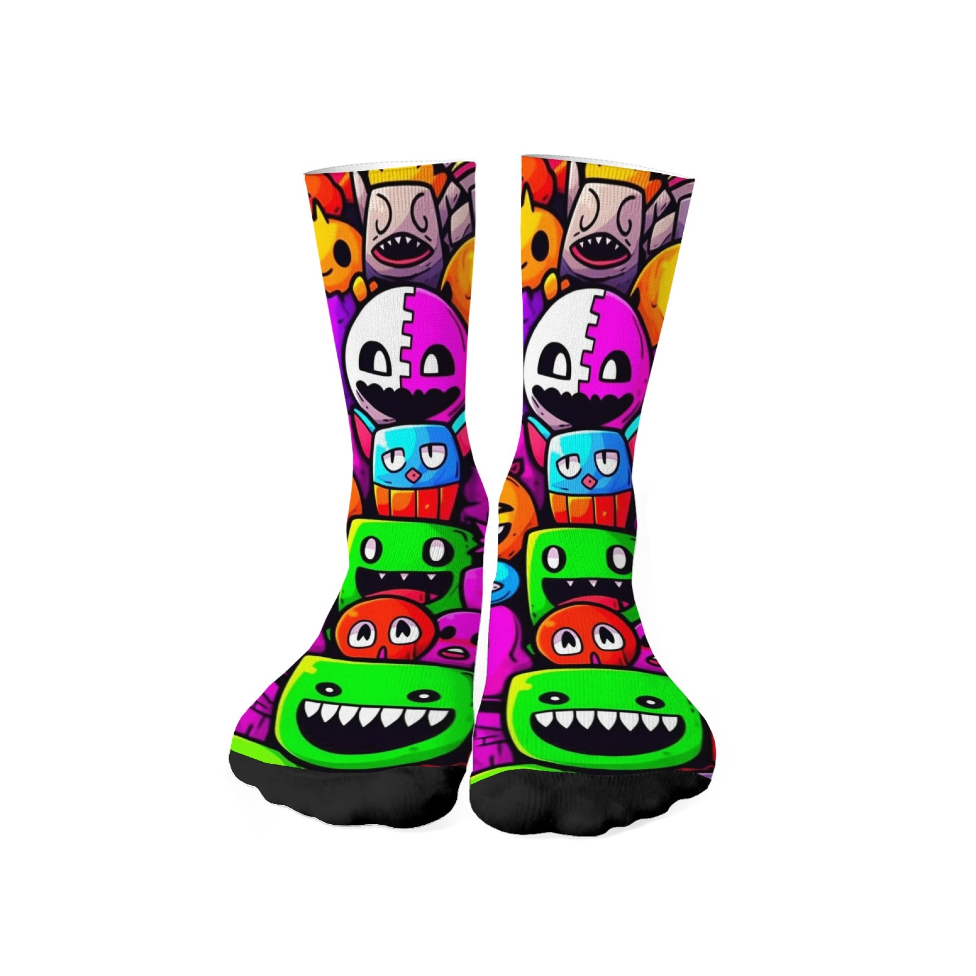 Quirky Street Fashion - Kaus Kaki Pria Motif Monster yang