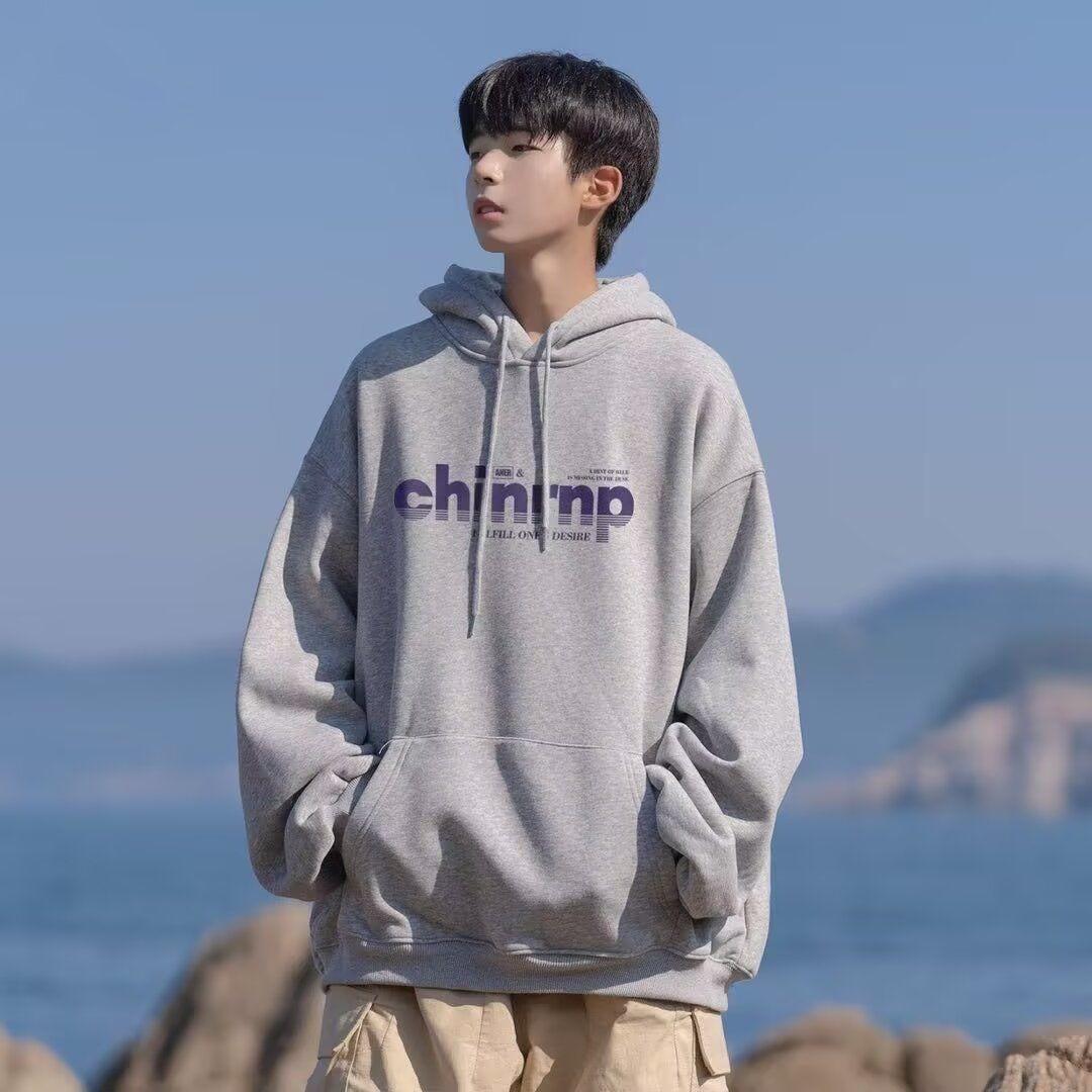 Street Fashion Culture - Hoodie Pria Berkerudung Lengan Panjang Teknologi