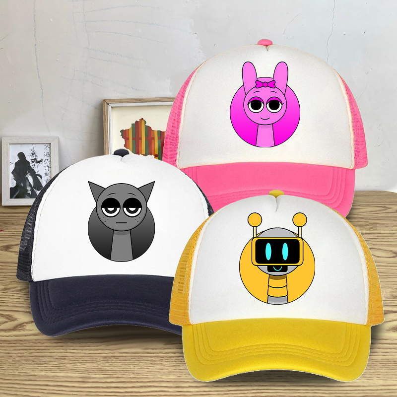 Street Fashion Boy - Topi Baseball Jaring Musim Panas Sprunki