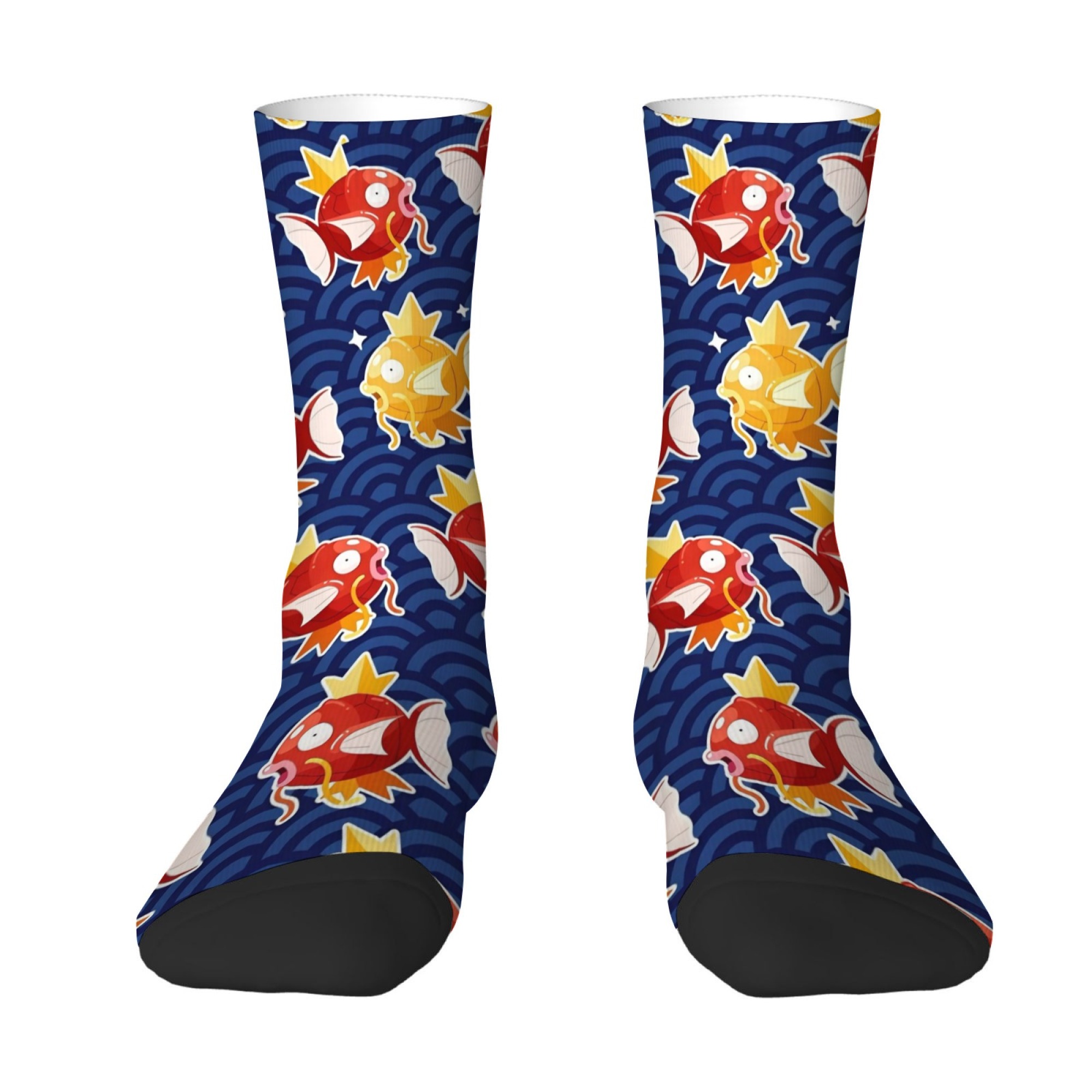 Quirky Street Fashion - Kaus Kaki Pria Motif Ikan Kartun