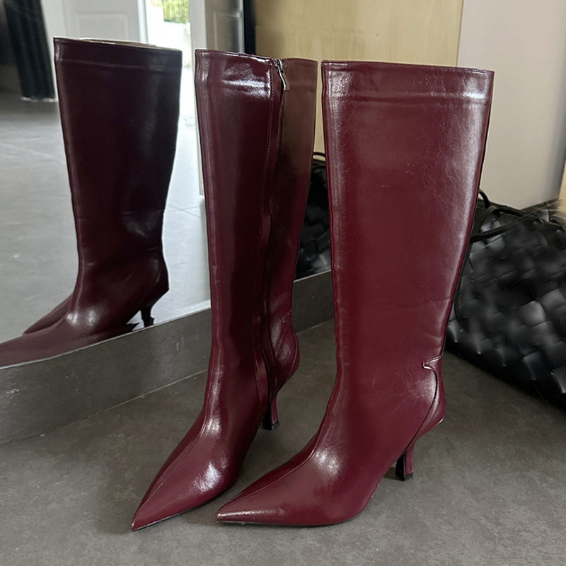 Street Fashion Winter - Liyke Sepatu Bot Setinggi Lutut Ujung