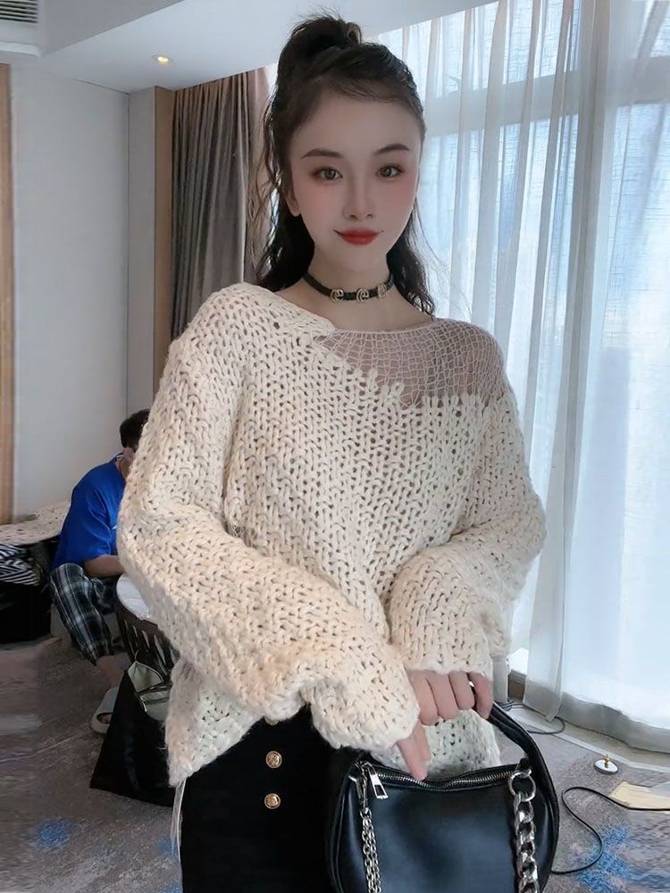 Street Fashion Culture - Sweater Jumper Pullover Wanita Pullover Sweater
