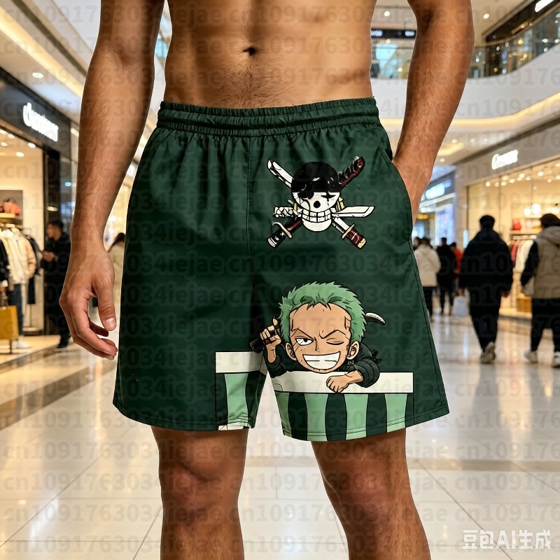 Street Fashion Hats - Celana Pendek Cetak 3D One Piece