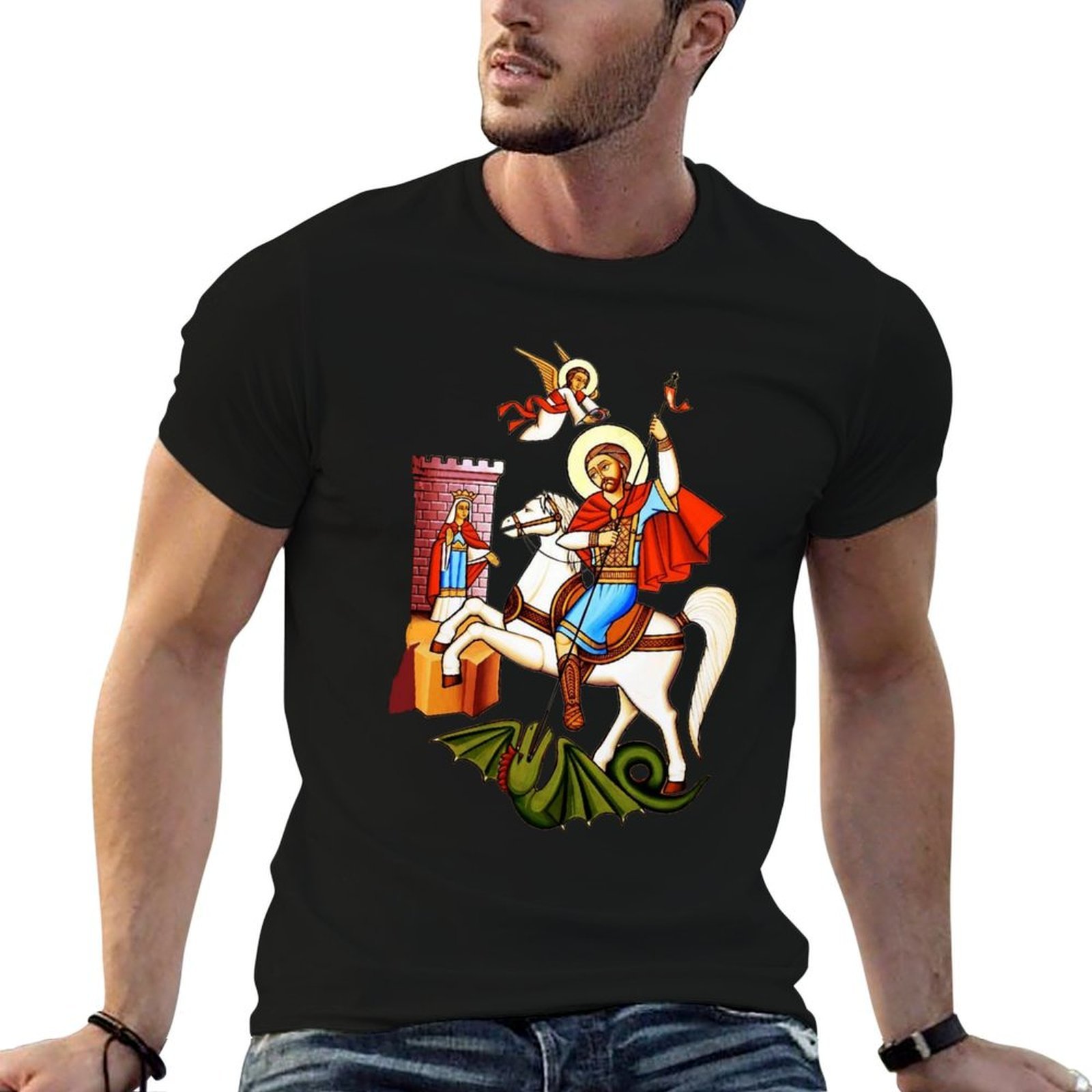 Street Fashion Egypt - Seni Koptik, Santo George si martir.