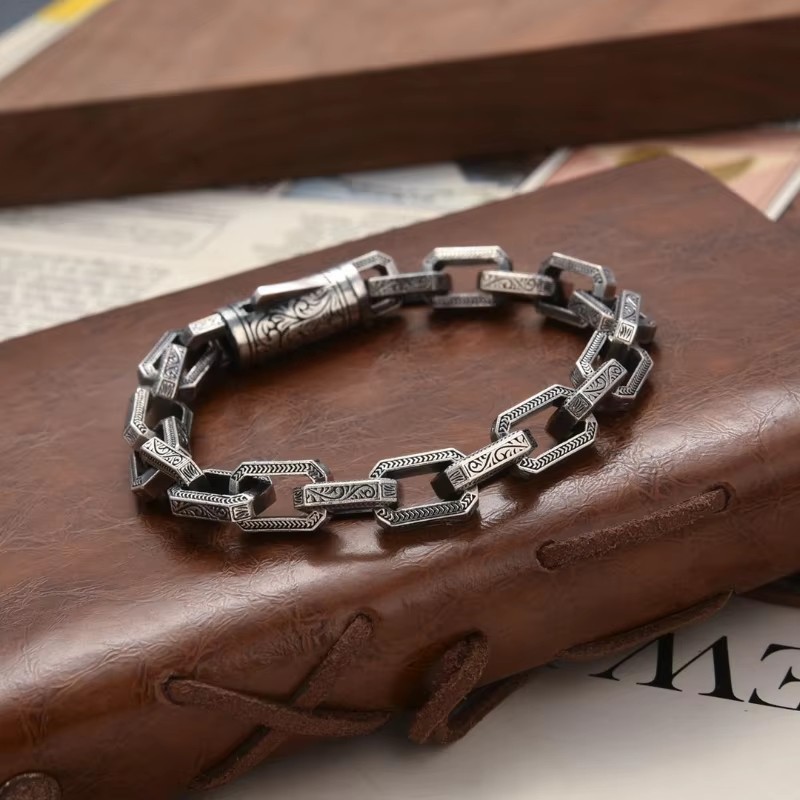 Street Fashion Culture - Gelang punk antik Viking Ouroboros untuk