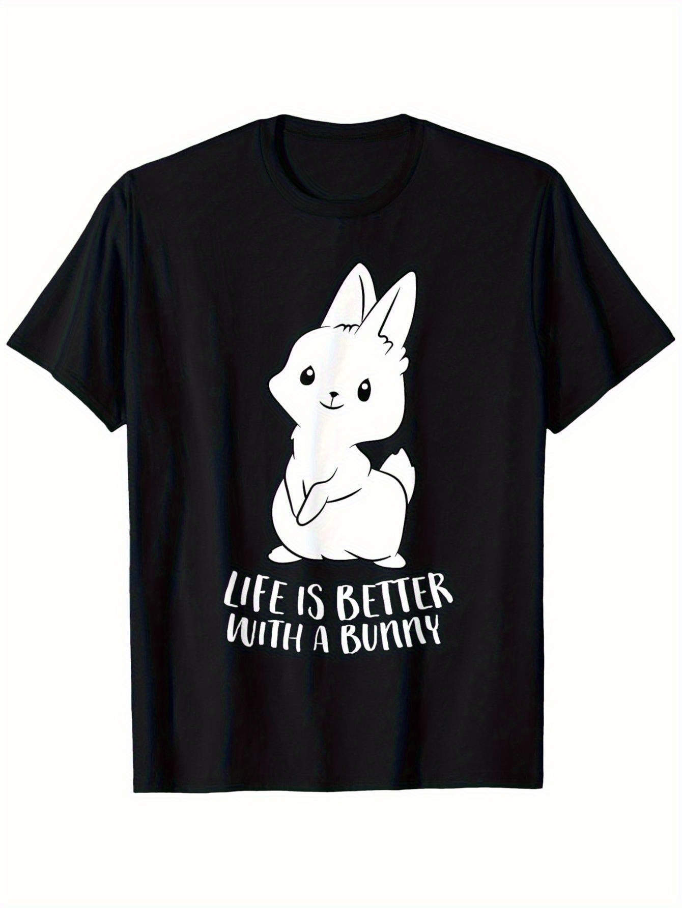 Quirky Street Fashion - Kaos Pria Horror Bunny Quirky Cute