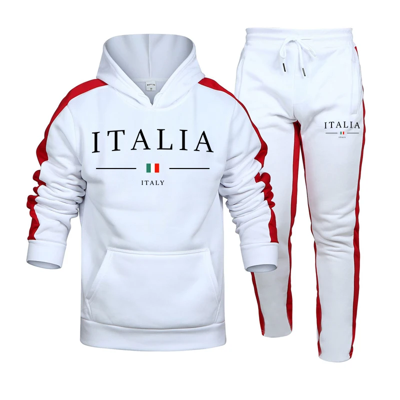 Street Fashion Winter - Setelan Training Pria 2 Pcs, Pakaian