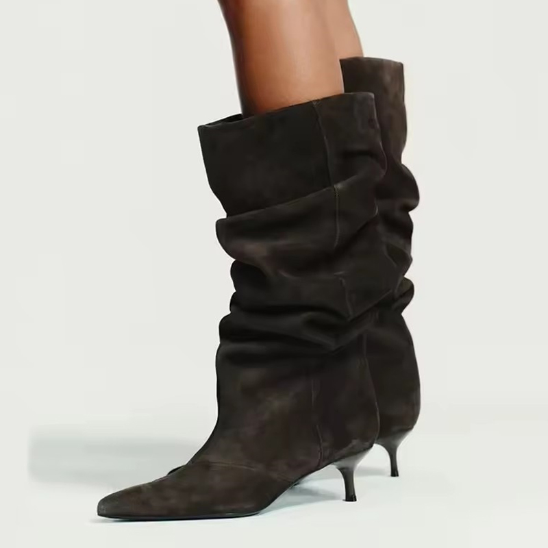 Street Fashion Winter - Sepatu Bot Tinggi Selutut Wanita Liyke