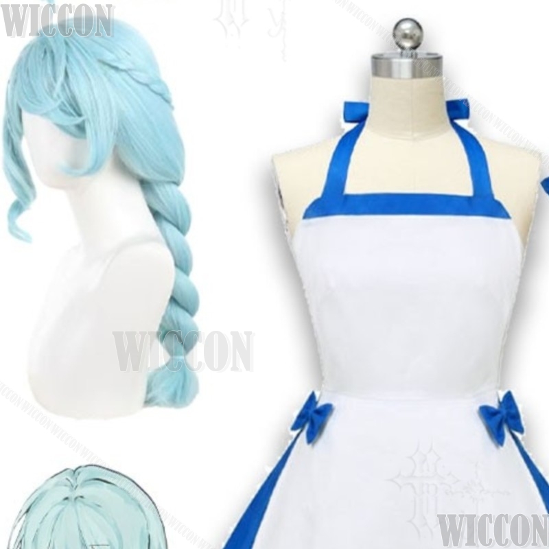 Street Fashion Europe - Gaun Karakter Biru Zeno Pakaian Cosplay