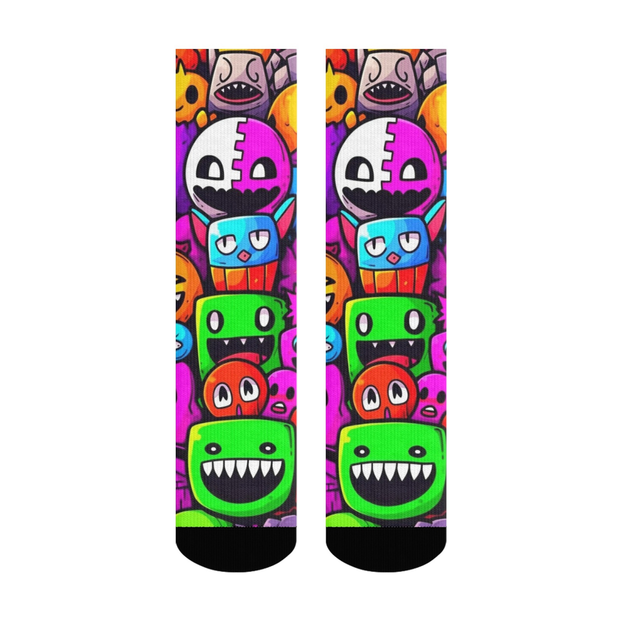Kaus Kaki Pria Motif Monster y - Quirky Street Fashion ulasan dan harga