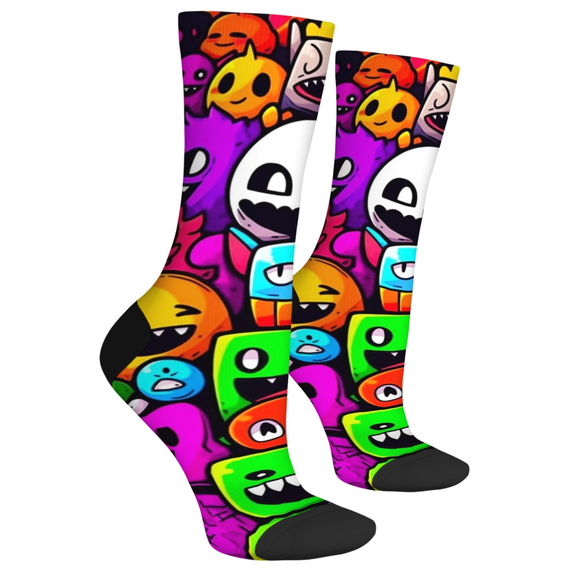 Kaus Kaki Pria Motif Monster y - Quirky Street Fashion ulasan dan harga