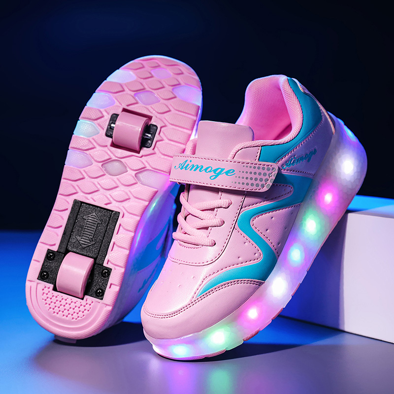 Sepatu Roda Bercahaya LED Fash - Street Fashion Boy ulasan dan harga