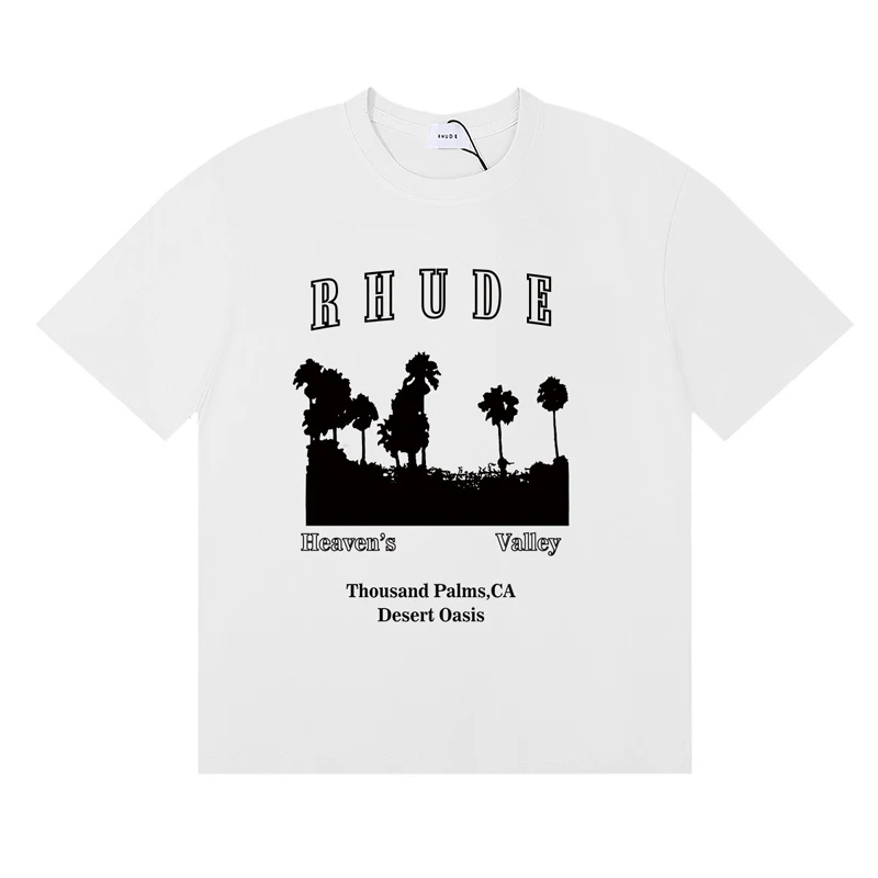 Kaus Rhude merek modis kaus Hi - Street Fashion Brand Logo ulasan dan harga