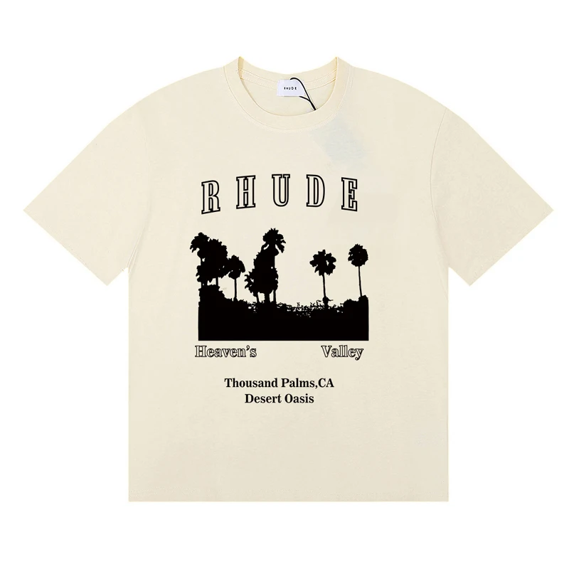 Kaus Rhude merek modis kaus Hi - Street Fashion Brand Logo ulasan dan harga