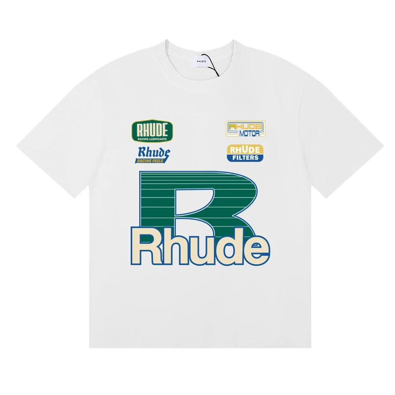 Kaus Rhude merek modis kaus Hi - Street Fashion Brand Logo ulasan dan harga