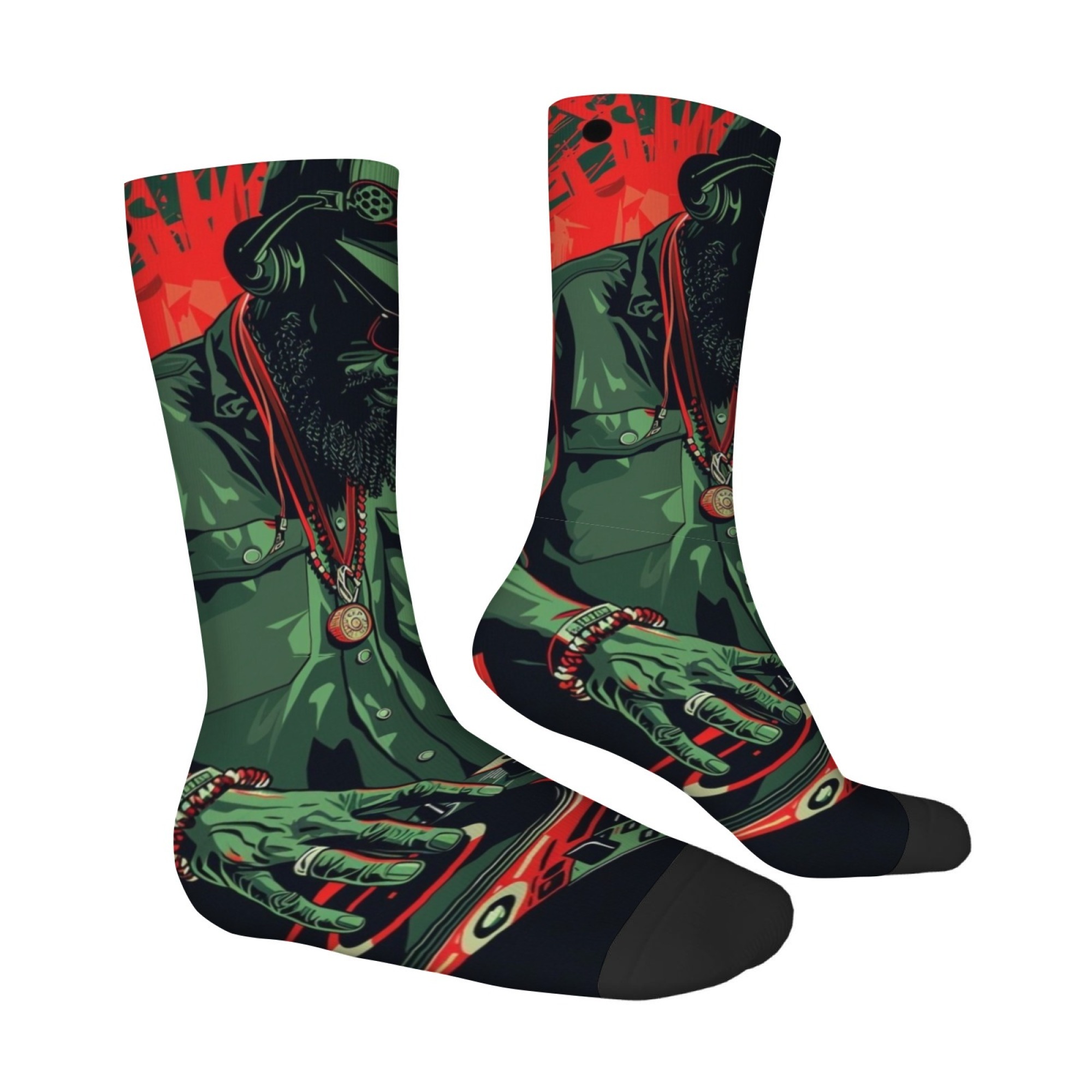 Kaus Kaki Pria Motif DJ Musik  - Quirky Street Fashion ulasan dan harga