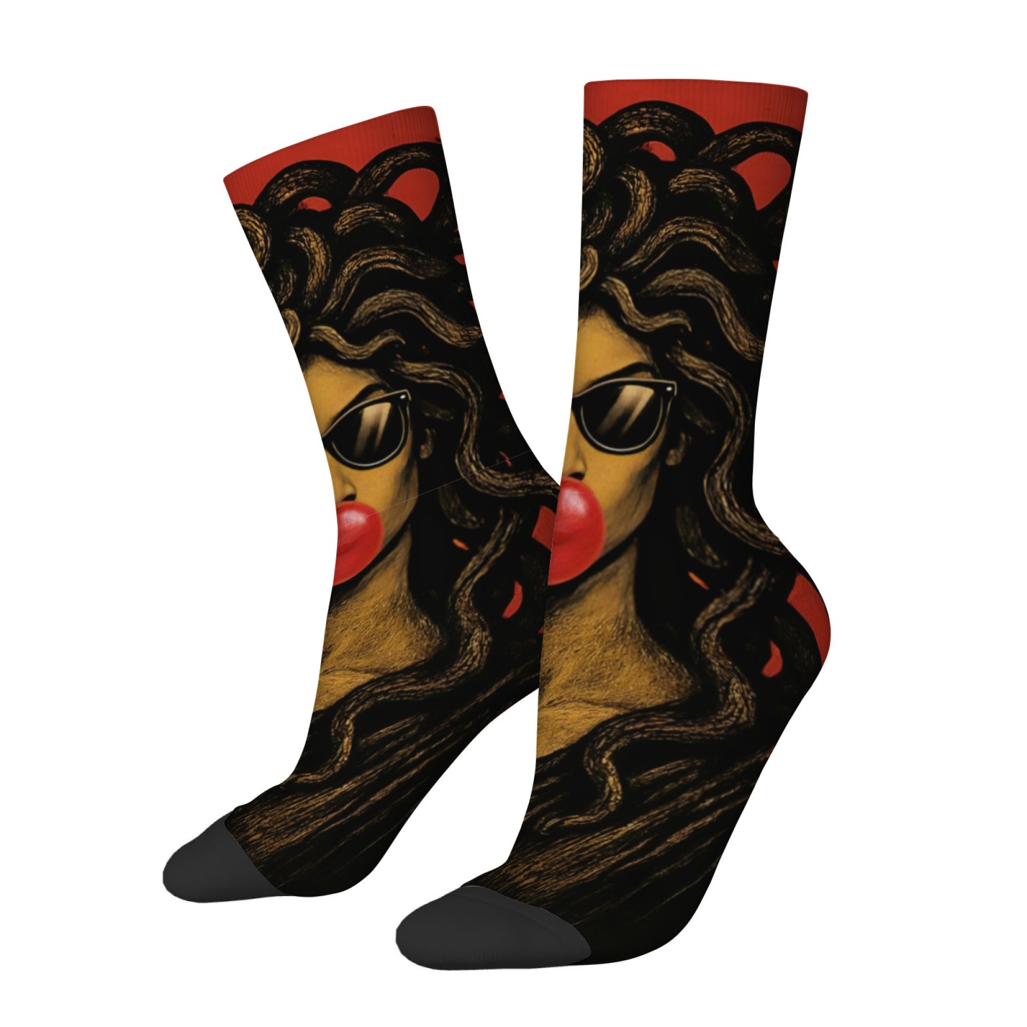 Kaus Kaki Pria Medusa Kacamata - Quirky Street Fashion ulasan dan harga