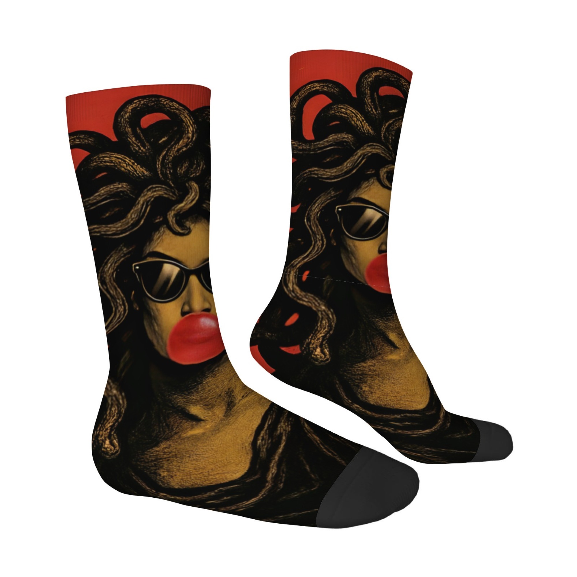 Kaus Kaki Pria Medusa Kacamata - Quirky Street Fashion ulasan dan harga