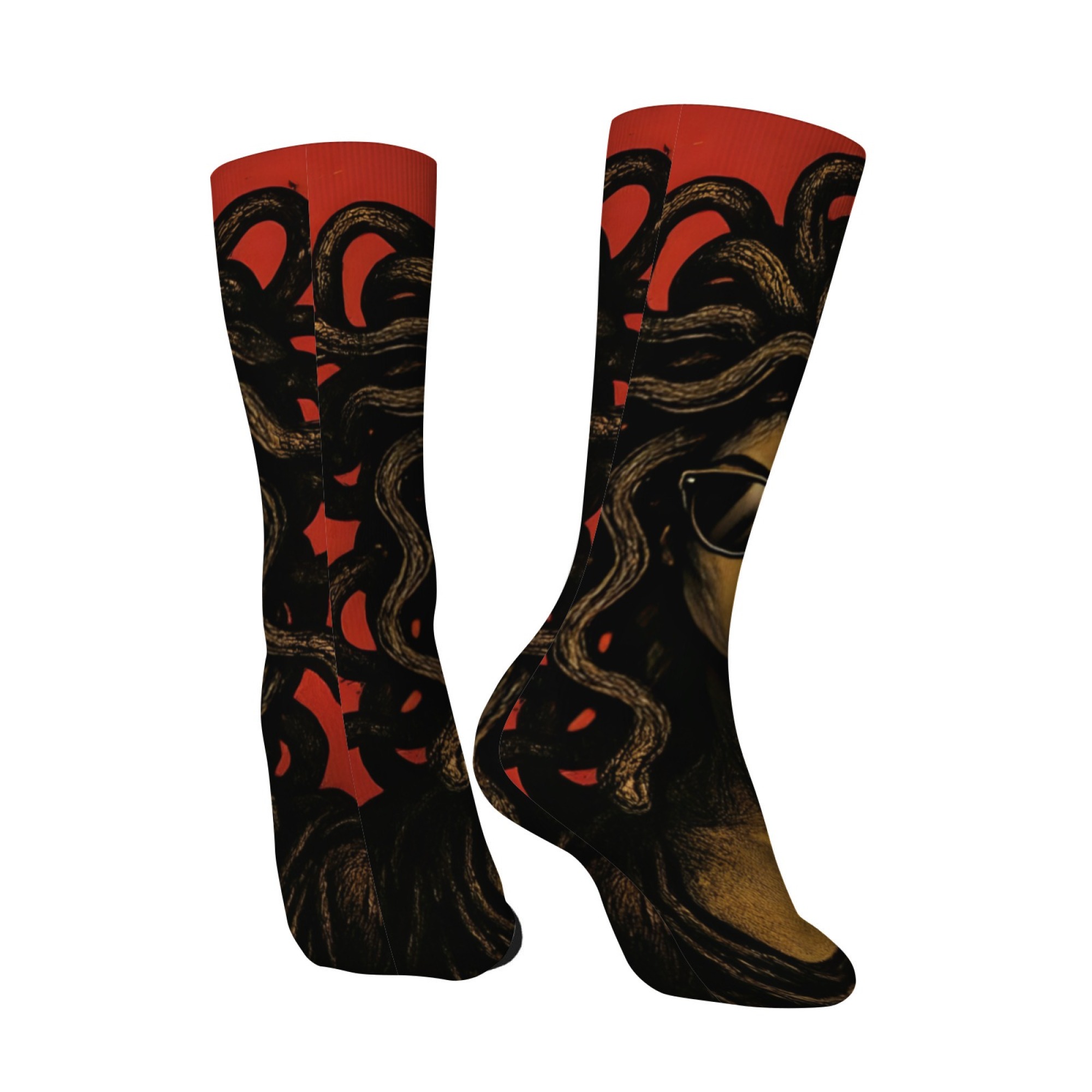 Kaus Kaki Pria Medusa Kacamata - Quirky Street Fashion ulasan dan harga