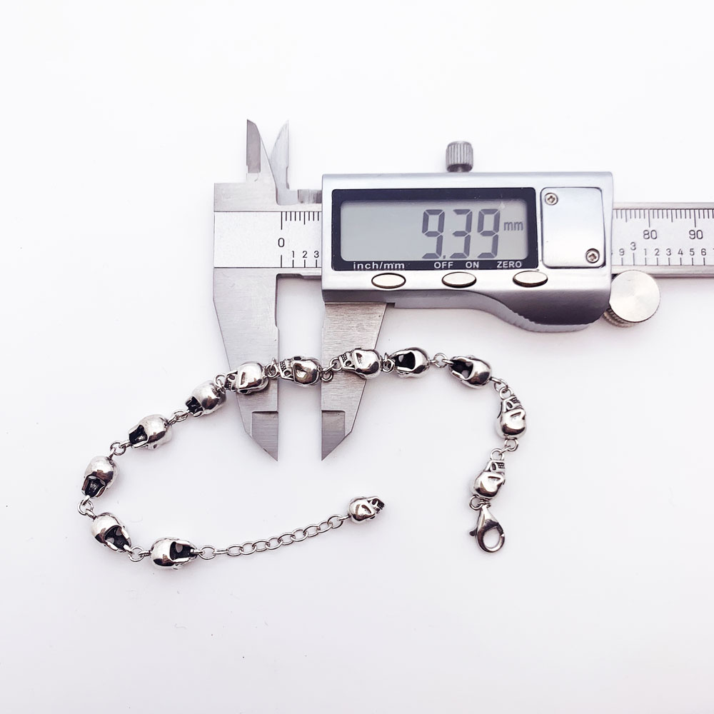 Gelang Rantai Hubungan Tengkor - Street Fashion Europe ulasan dan harga