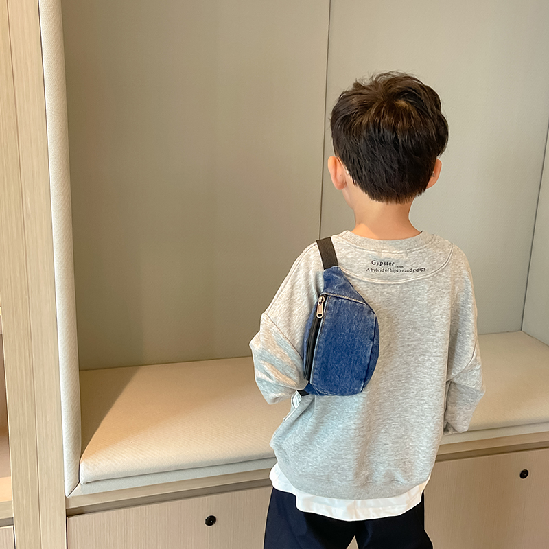 Tas Pinggang Denim Anak-anak,  - Street Fashion Boy ulasan dan harga