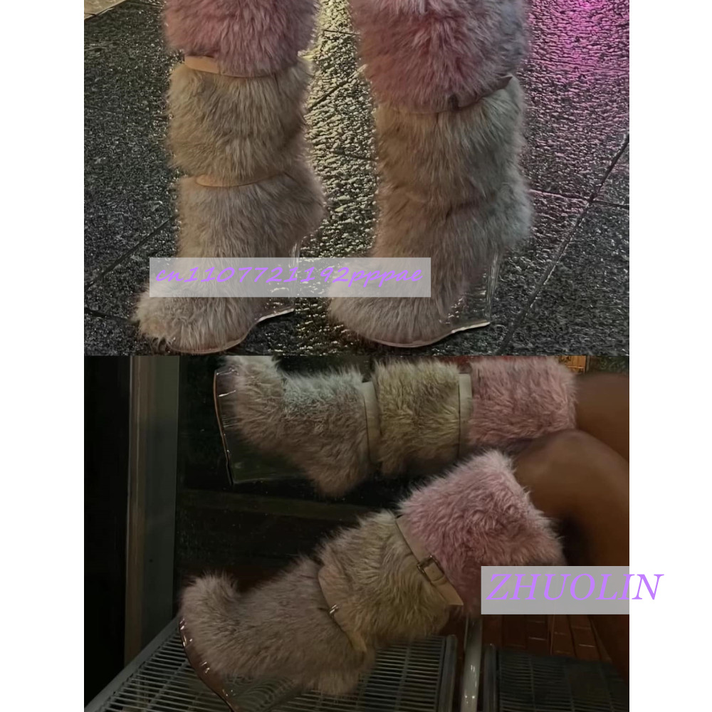 Sepatu Bot Wedge Transparan Be - Street Fashion Winter ulasan dan harga