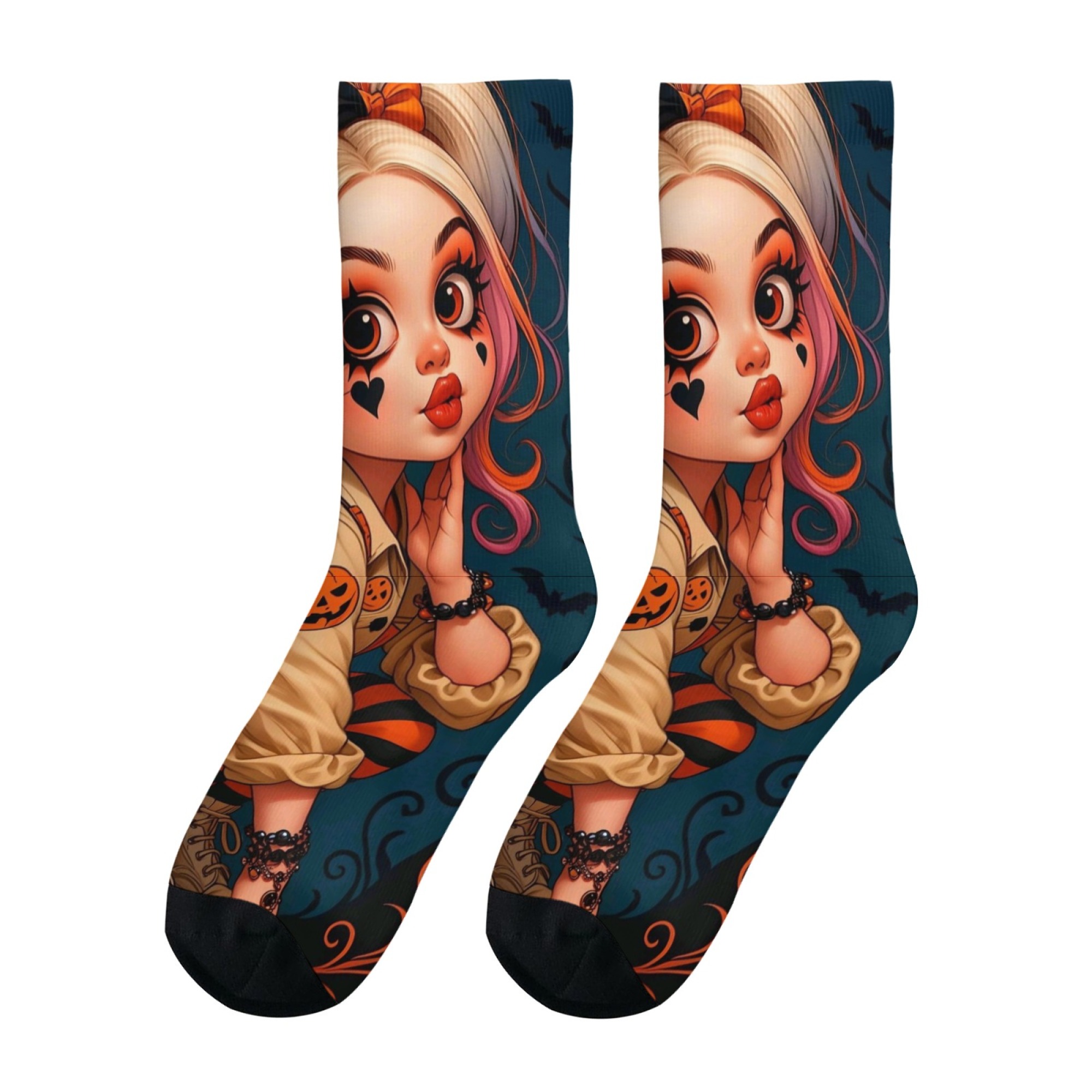 Kaos Kaki Pria Motif Gadis Ber - Quirky Street Fashion ulasan dan harga