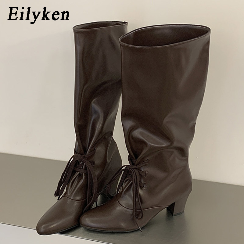 Eilyken Sepatu Bot Wanita Mode - Street Fashion Winter ulasan dan harga