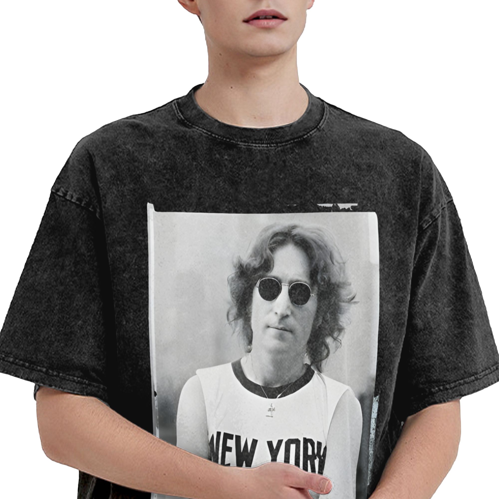 Kaos Harajuku John Lennon 1972 - Street Fashion Outfit For Men ulasan dan harga