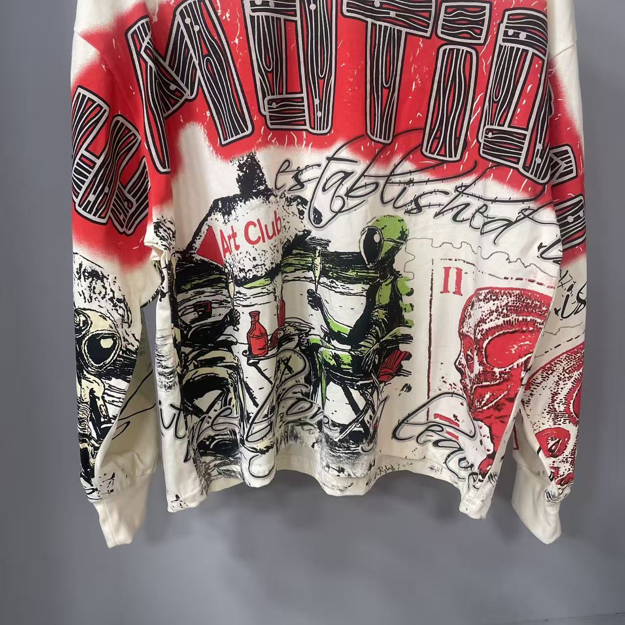 Kaos Lengan Panjang MIXED-EMOT - Street Fashion Style ulasan dan harga