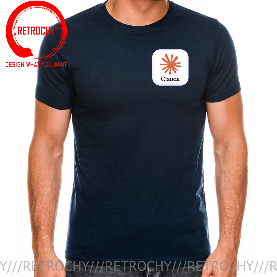 Claude AI Logo T Shirt Kaus Pr - Street Fashion Brand Logo ulasan dan harga