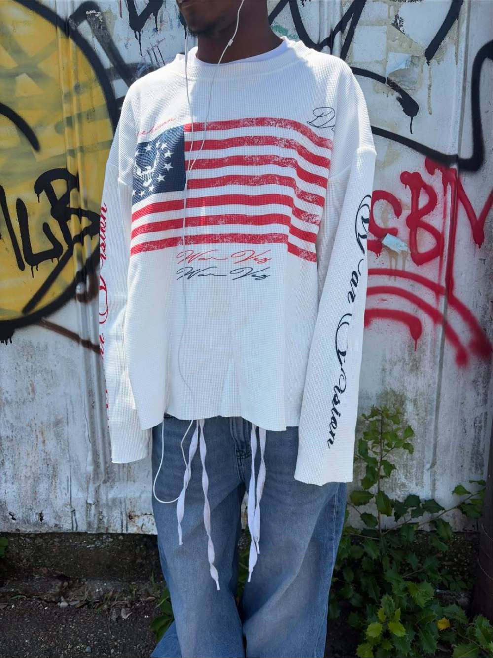 Atasan lengan panjang gaya waf - Street Fashion Style ulasan dan harga