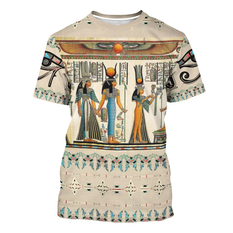 Kaos 3D Print Grafis Mesir Kun - Street Fashion Egypt ulasan dan harga