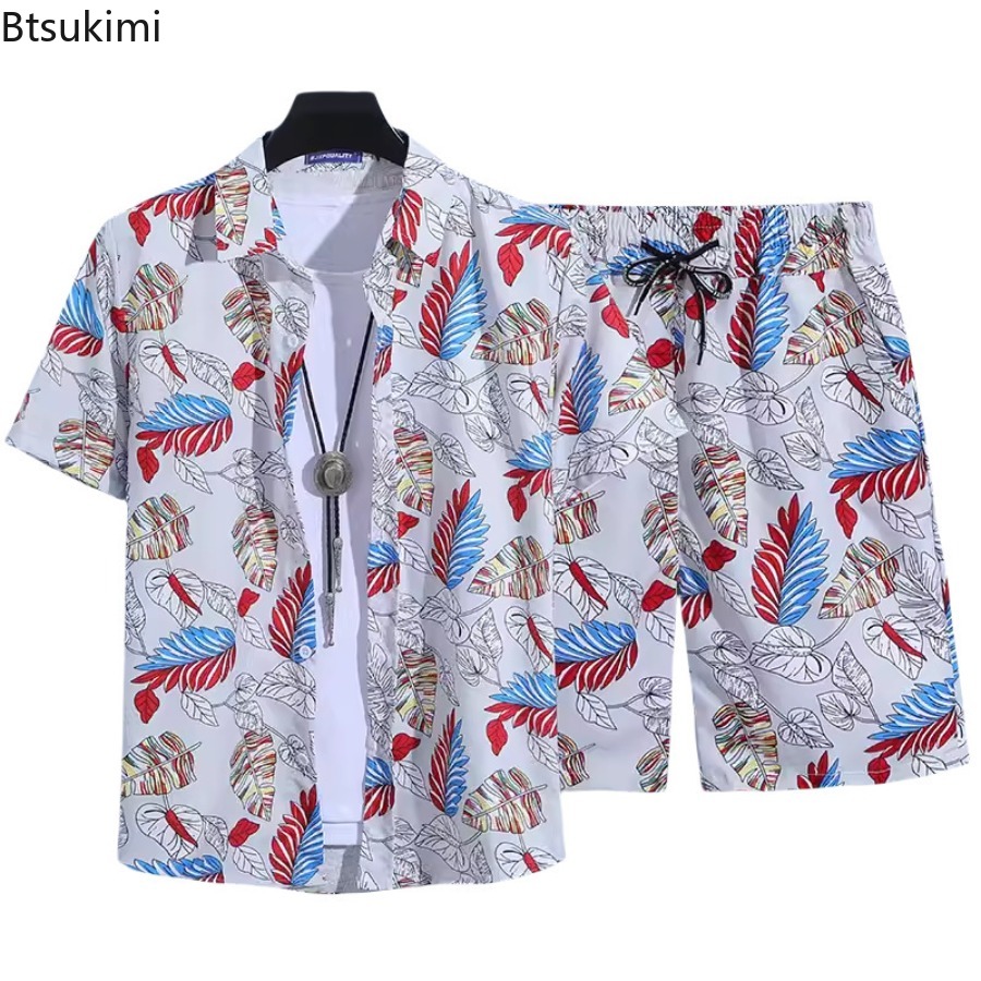 Set Kemeja Lengan Pendek Pria  - Street Fashion Outfit For Men ulasan dan harga