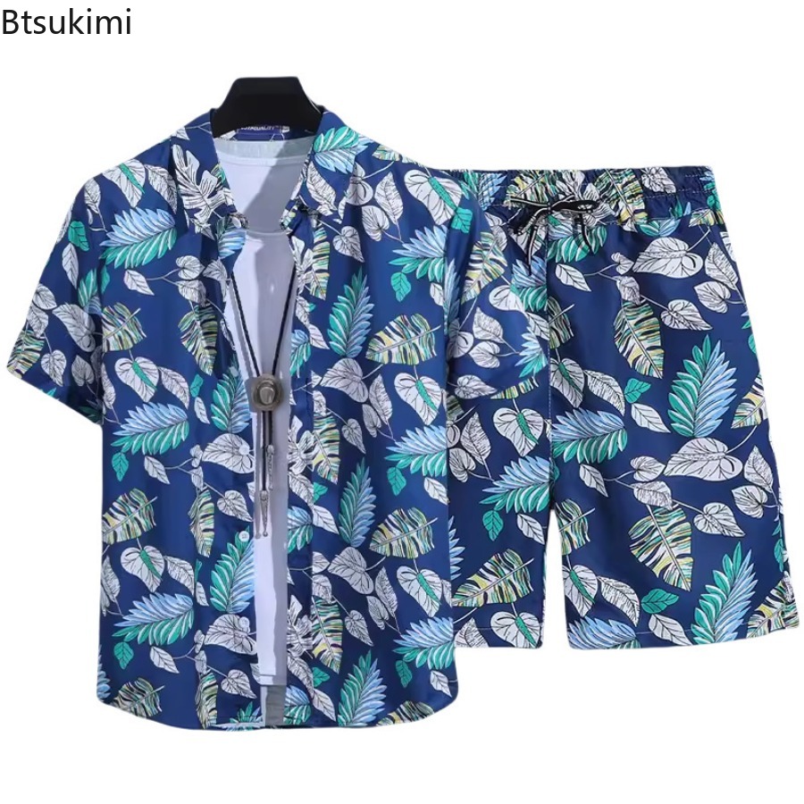 Set Kemeja Lengan Pendek Pria  - Street Fashion Outfit For Men ulasan dan harga