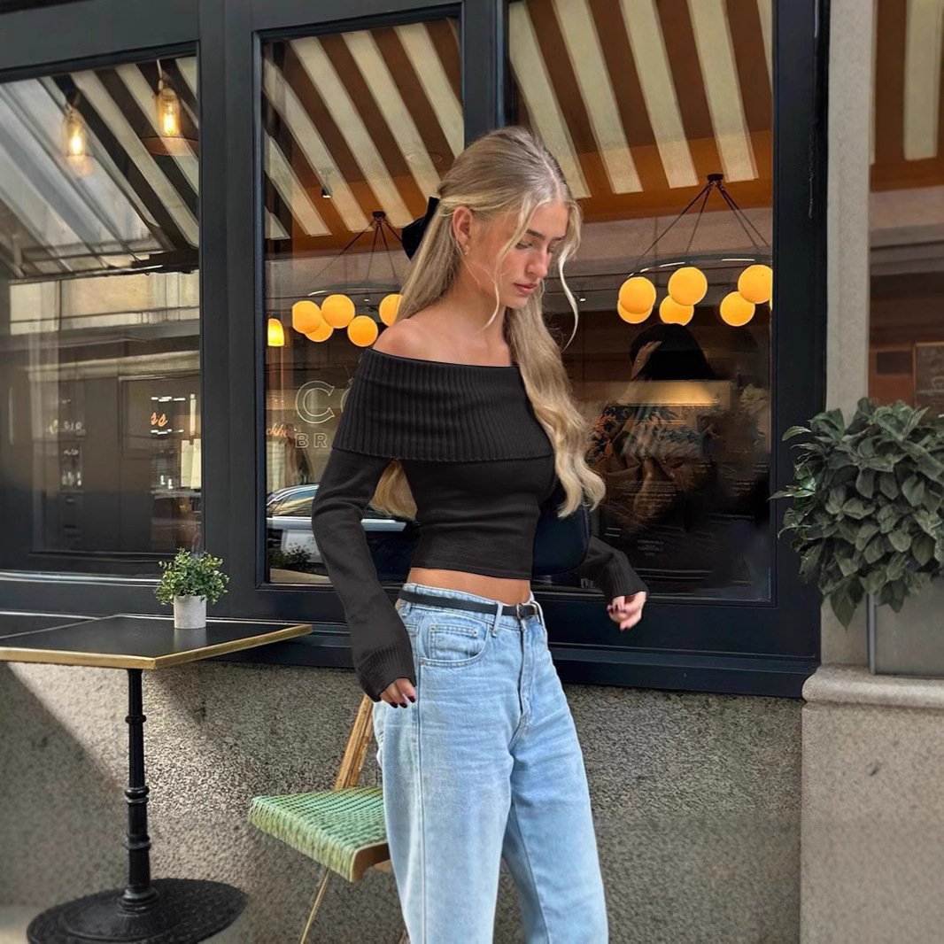 Atasan Wanita Model Off Should - Street Fashion Winter ulasan dan harga