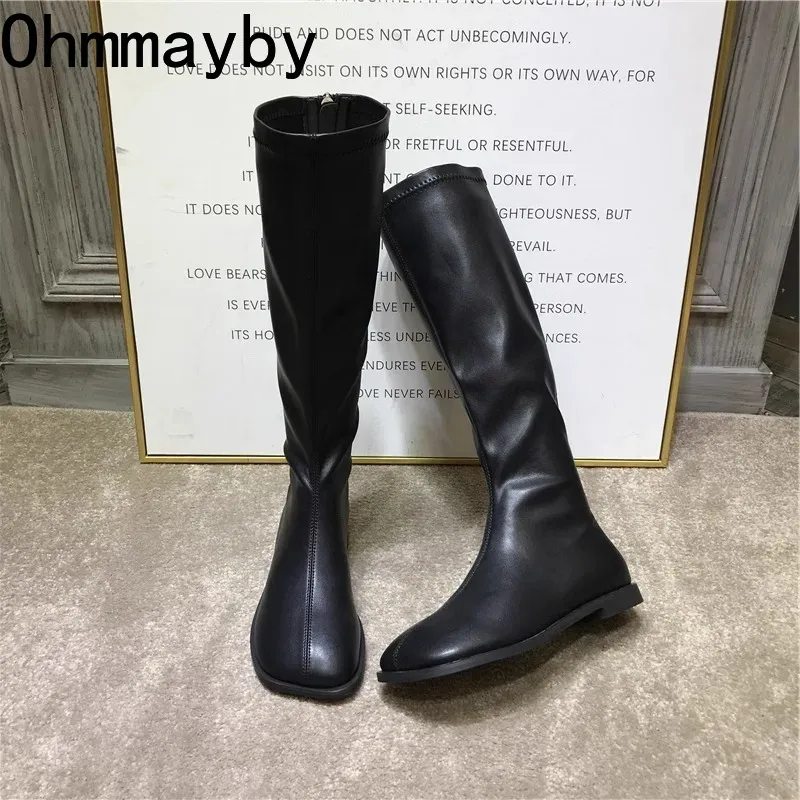 Sepatu bot panjang selutut unt - Street Fashion Winter ulasan dan harga