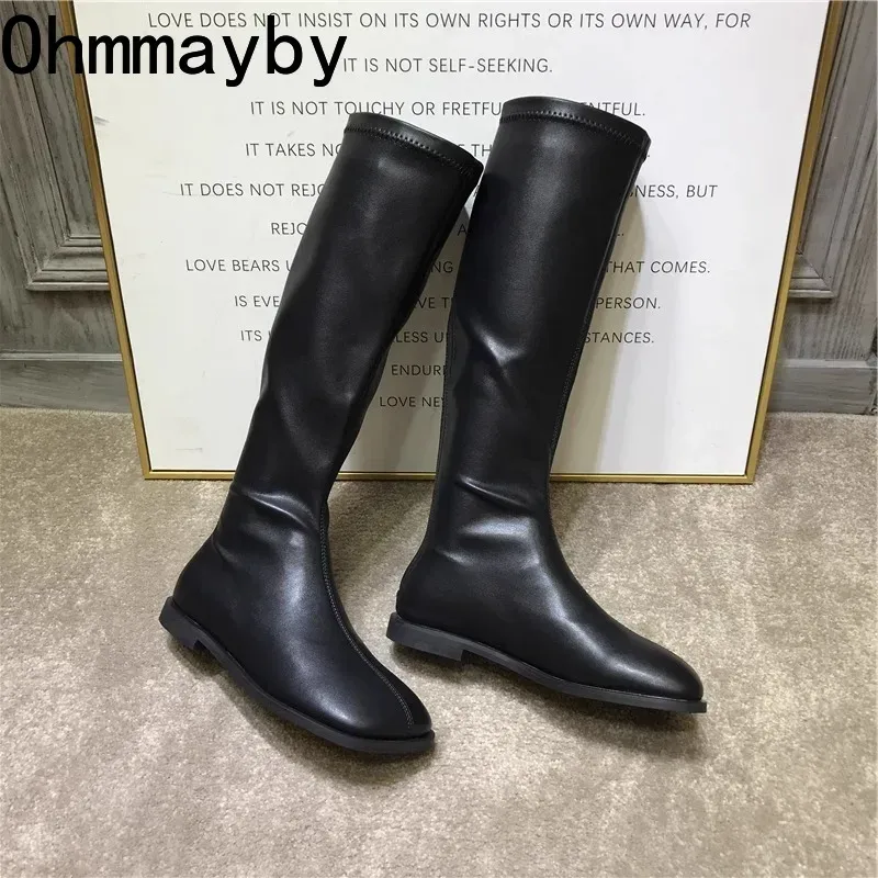 Sepatu bot panjang selutut unt - Street Fashion Winter ulasan dan harga