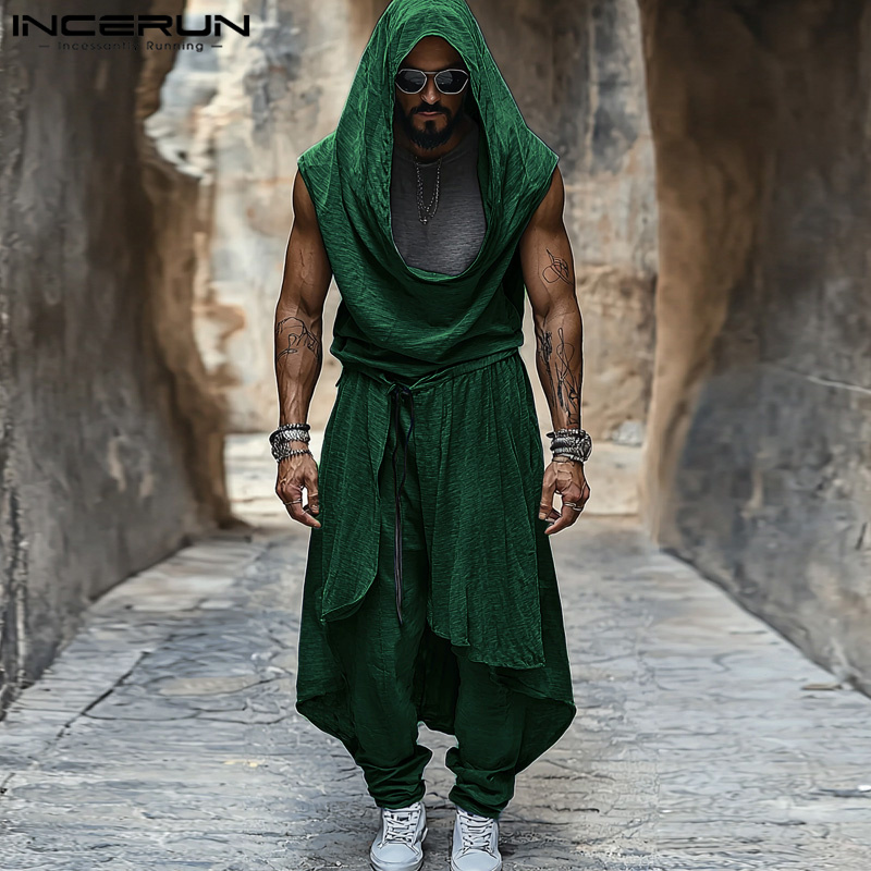Setelan INCERUN pria, setelan  - Street Fashion Outfit For Men ulasan dan harga