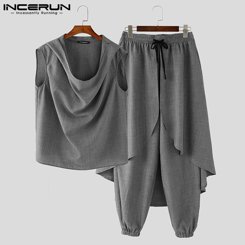 Setelan INCERUN pria, setelan  - Street Fashion Outfit For Men ulasan dan harga