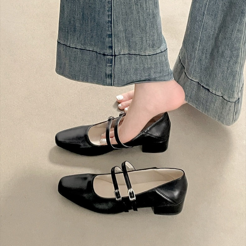 Sepatu Mary Jane Wanita Hak Re - Street Fashion Style ulasan dan harga