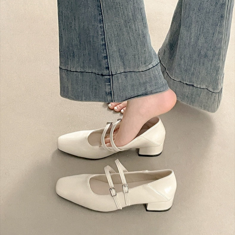 Sepatu Mary Jane Wanita Hak Re - Street Fashion Style ulasan dan harga
