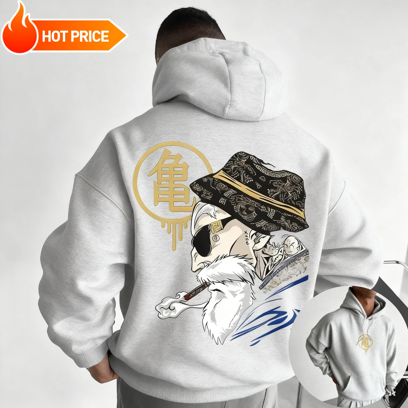 Master Roshi Dragon Ball Saiya - Street Fashion Hats ulasan dan harga