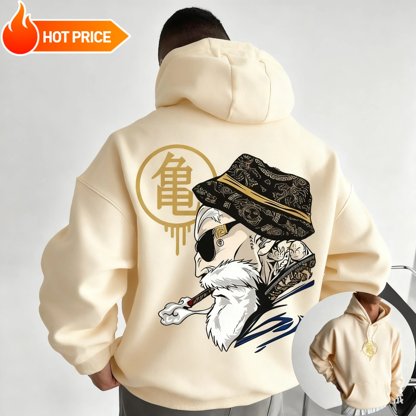 Master Roshi Dragon Ball Saiya - Street Fashion Hats ulasan dan harga