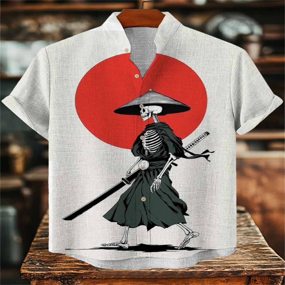 Kemeja pria lengan pendek gaya - Quirky Street Fashion ulasan dan harga
