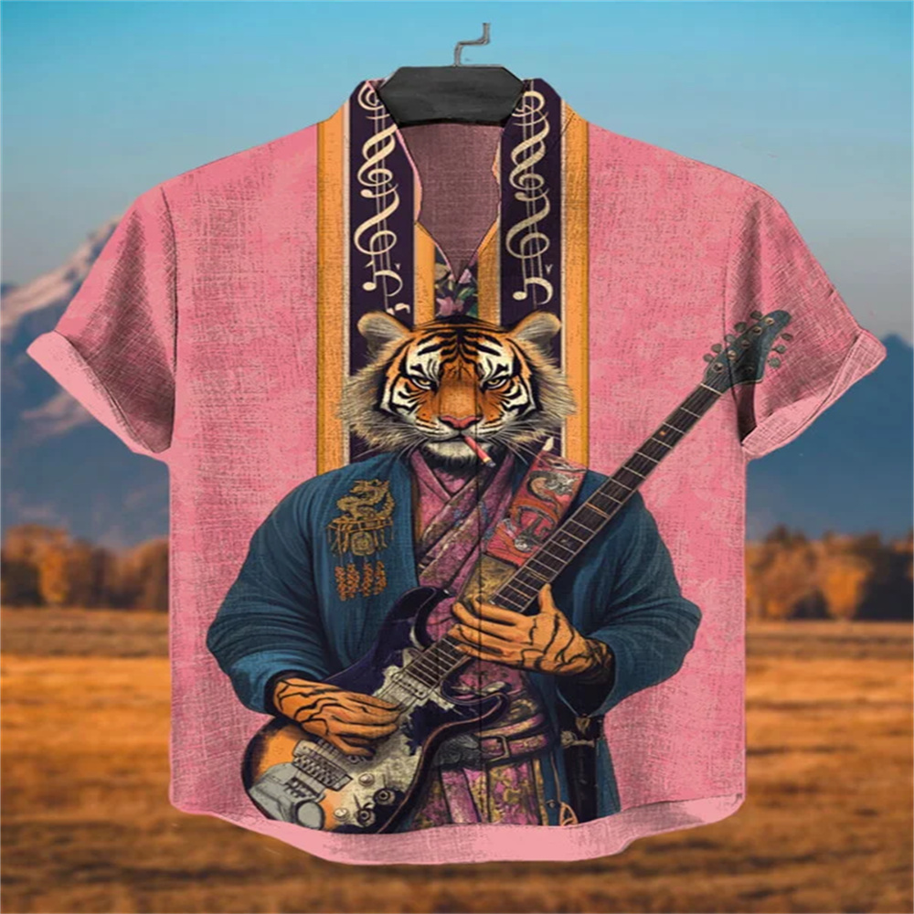 Kemeja pria lengan pendek gaya - Quirky Street Fashion ulasan dan harga