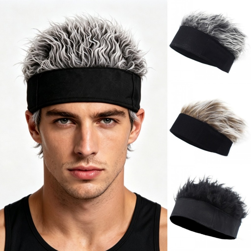 Wig Sintetis Rambut Pendek Top - Street Fashion Hats ulasan dan harga