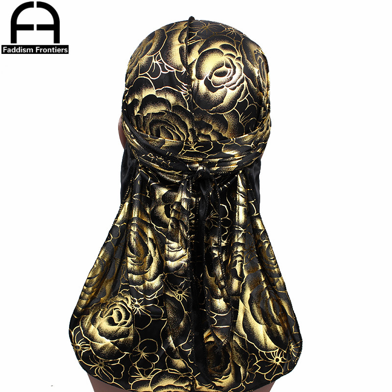 Topi Sorban Sutra Gambar Cetak - Street Fashion Hats ulasan dan harga