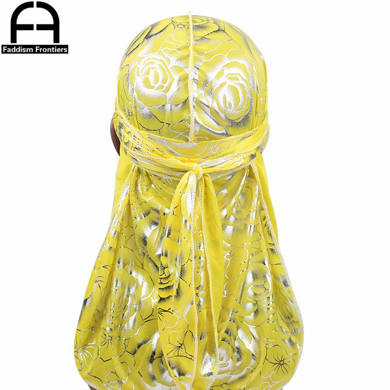 Topi Sorban Sutra Gambar Cetak - Street Fashion Hats ulasan dan harga