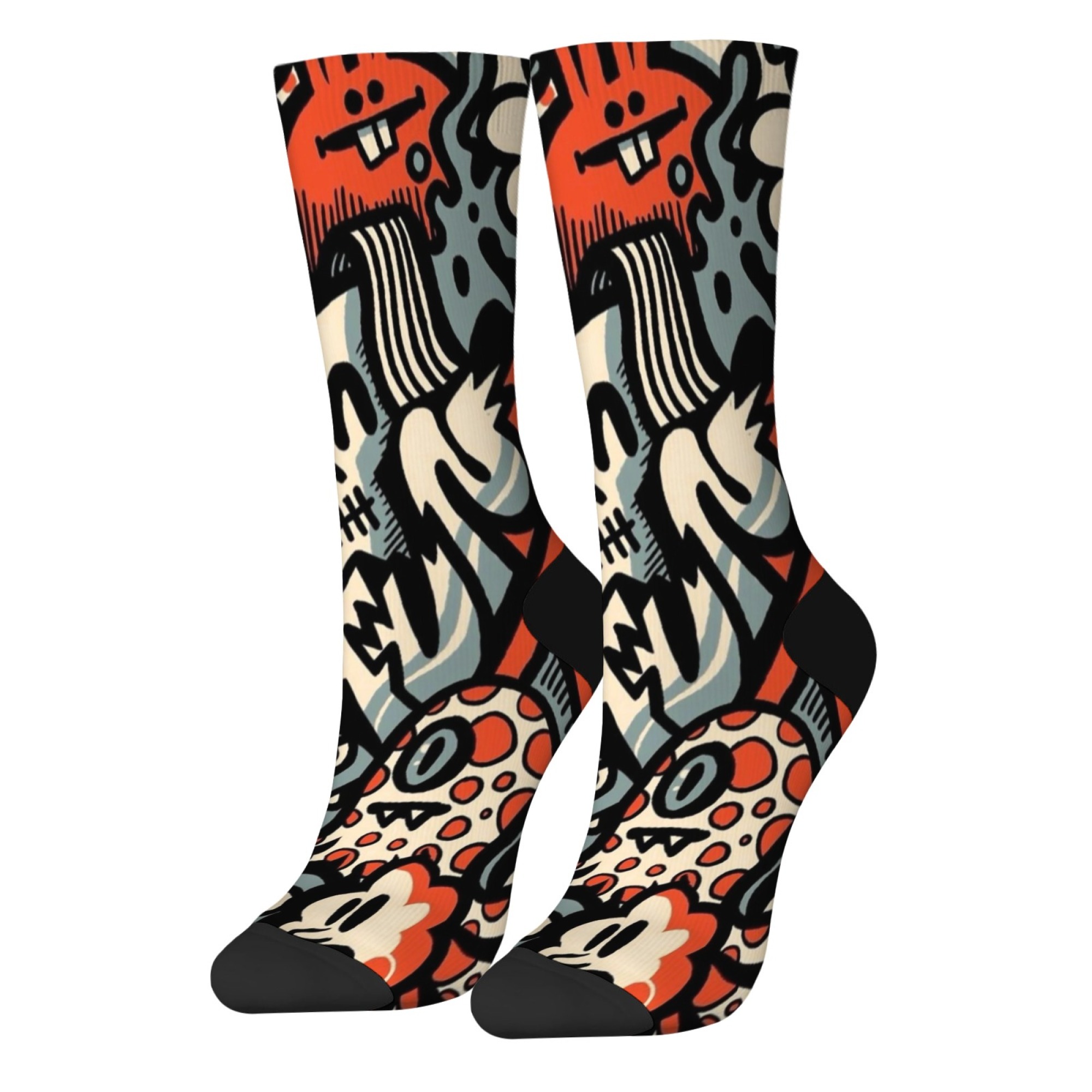 Kaus Kaki Pria Motif Monster U - Quirky Street Fashion ulasan dan harga